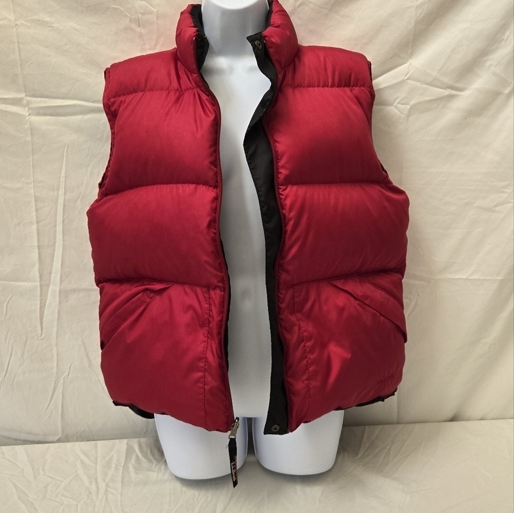 LL Bean Women's Goose Down Puffer Vest SIZE M